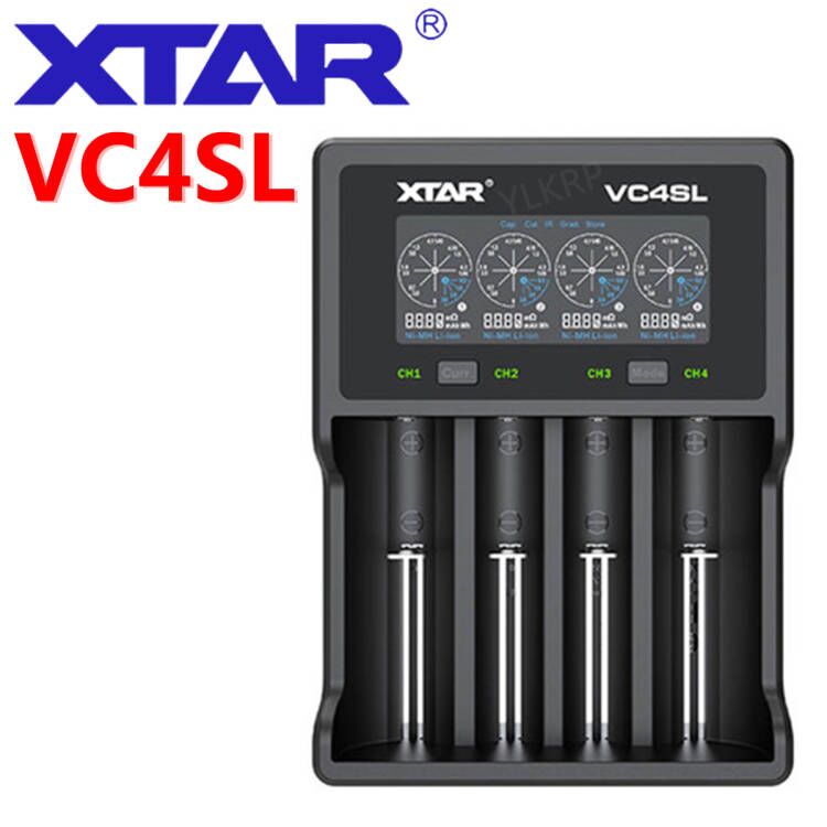The original XTAR VC4SL charger supports QC3.0 fast charge Type C USB fast charge AAA AA rechargeable lithium battery suitable for 18650, 21700 and other models