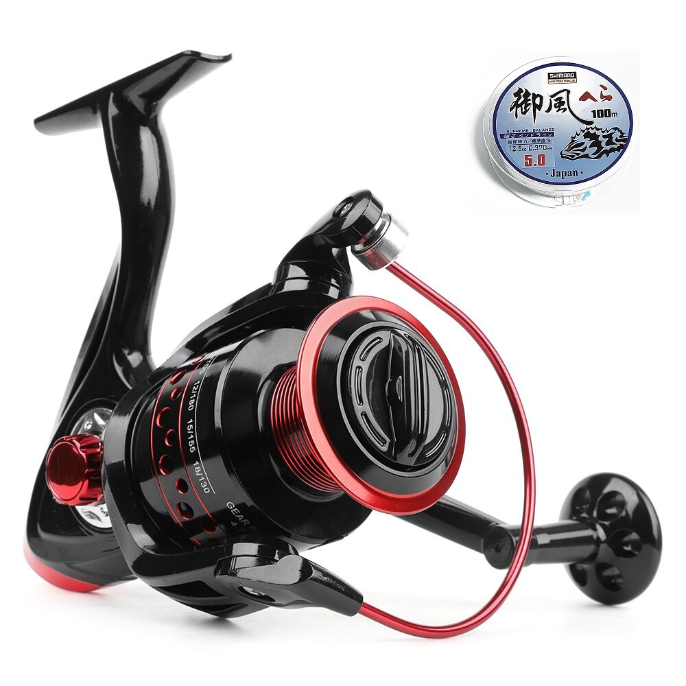 Máy câu cá LK - Máy kim loại cao cấp - Tặng kèm cước MC002