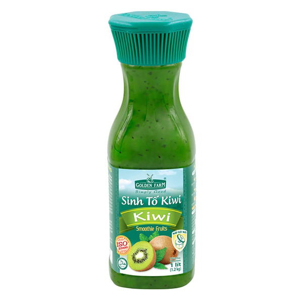 Sinh tố Golden Farm kiwi Chai 1000ml syrup pha chế, trà, trà sữa, si rô