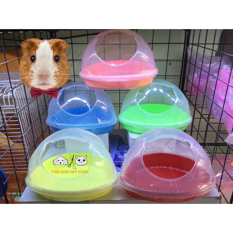 Nhà Tắm Gấu Nhựa Lớn Hamster Nhím Sóc