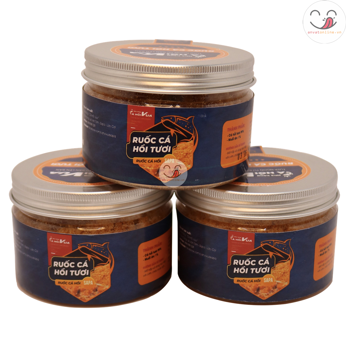 Ruốc Cá Hồi Tươi Sapa (Chà Bông Cá Hồi Tươi Sapa) Hũ 100g - Đặc Sản Sapa