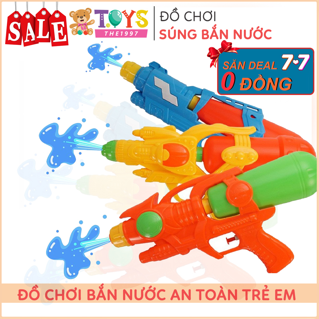 [Free Ship] Đồ chơi bắn nước một nòng mini The 1997, tầm bắn xa, chứa nhiều nước, đồ chơi phun nước an toàn
