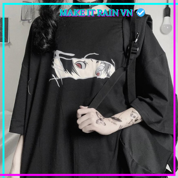 Áo Thun Tay Lỡ Unisex ĐÔI MẮT CÁ TÍNH Make It Rain VN, Áo Phông Nam Nữ Form Rộng, có hình ảnh video thật A31