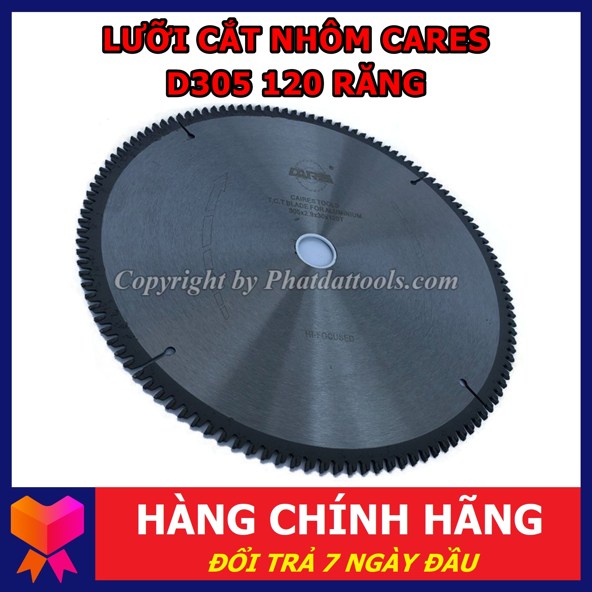Lưỡi cắt nhôm cares d305 120 răng - siêu bén, siêu bền - made in germany