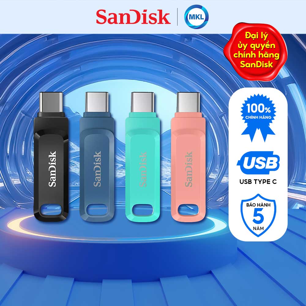 Usb sandisk ultra dual drive go type-c sdddc3 dung lượng 32gb | 64gb | 128gb chính hãng