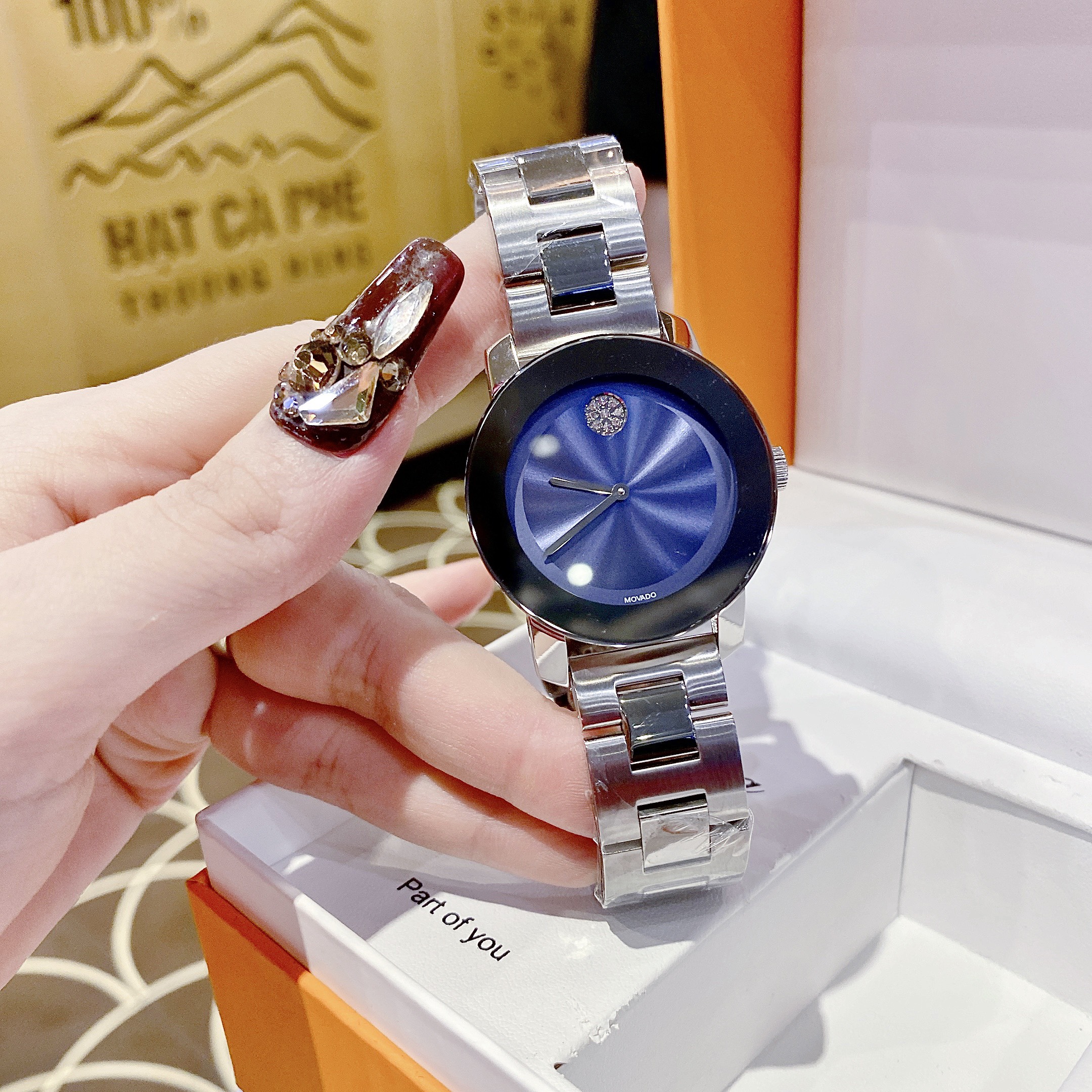 đồng hồ nam bulova dây da cơ automatic chuẩn Nhật Bản xịn chống