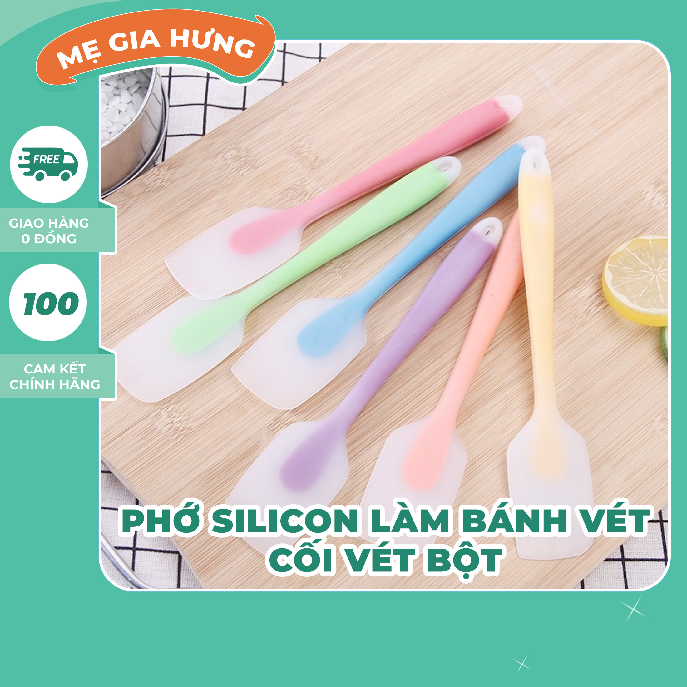 Phớ silicon làm bánh, vét cối, vét bột