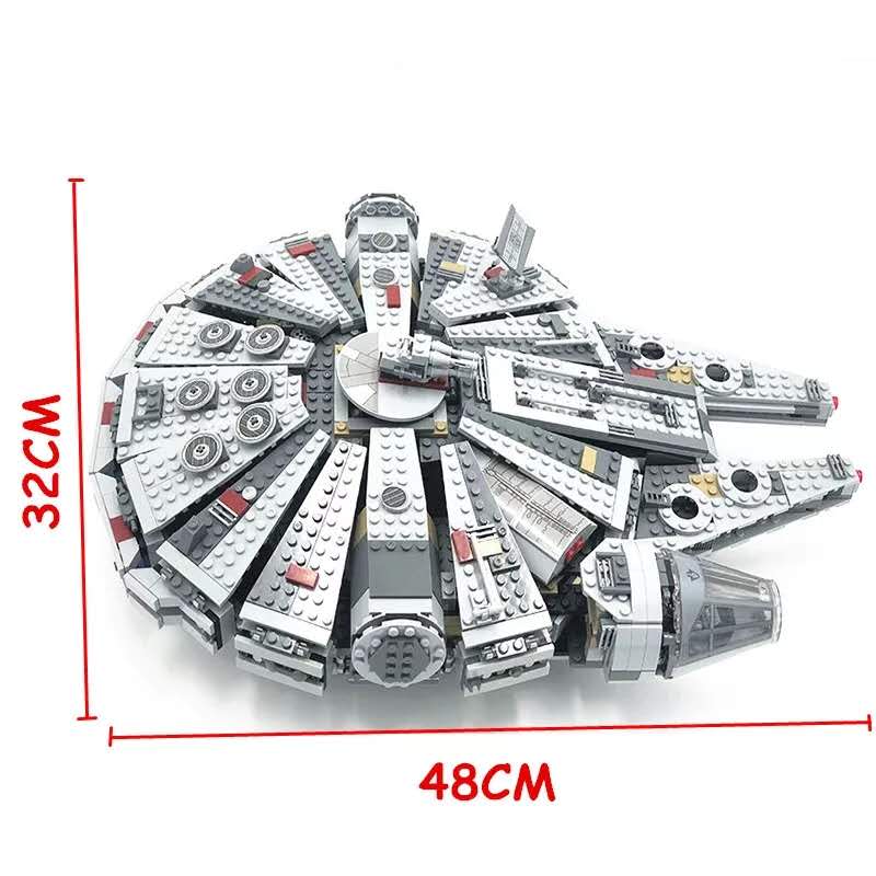 Đồ chơi lắp ghép mô hình star war 05007 bela 10467 lele 69900 force awakens millennium falcon star war tàu falcon