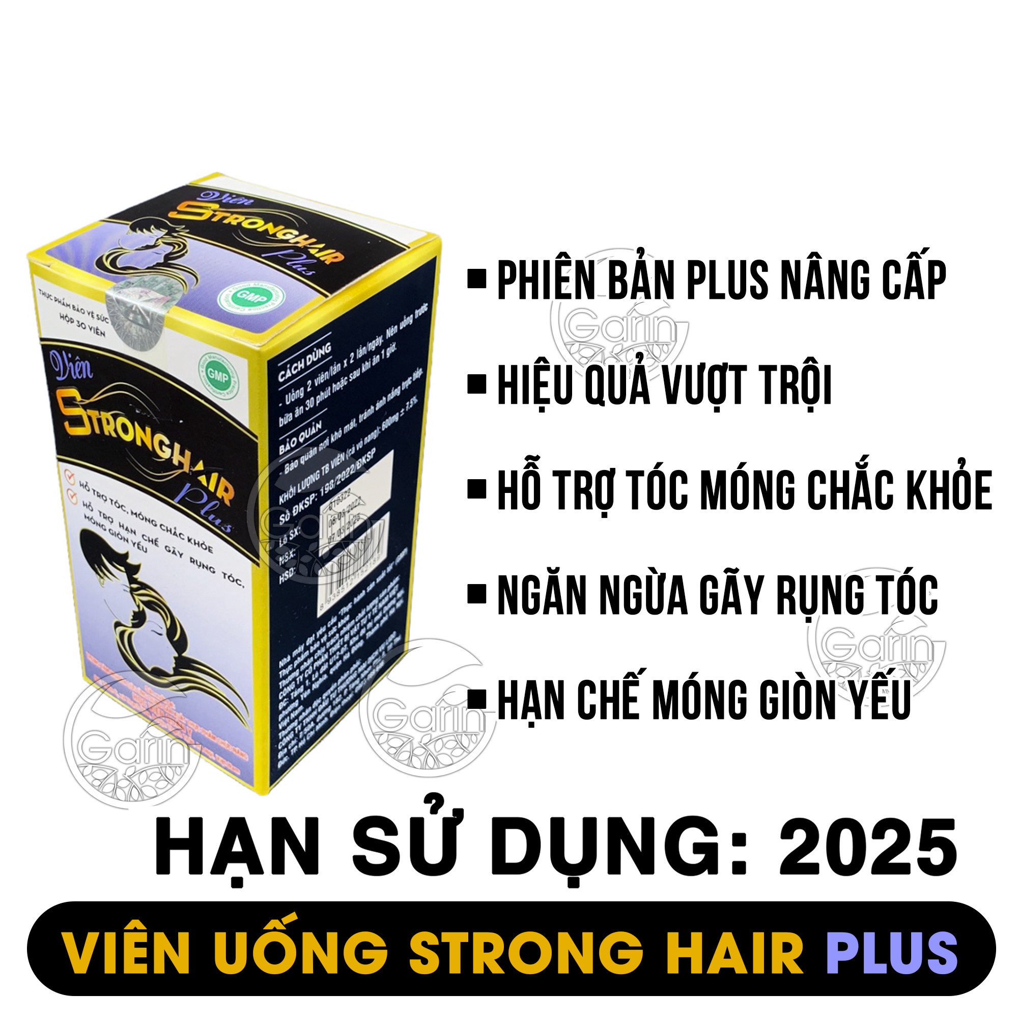 Viên uống kích mọc tóc strong hair plus Học Viện Quân Y 30 viên giảm rụng tóc hạn chế tóc bạc sớm kích mọc tóc nhanh hơn gấp 2 đến 3 lần Học Viện Quân Y Việt Nam