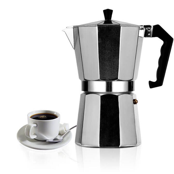 [ Bảo hành 12 tháng ]  ấm pha trà, cafe - Bình pha cà phê Moka  bằng Nhôm cao cấp, máy pha cà phê (cafe), ấm pha cà phê chuyên dụng tiện lợi hơn