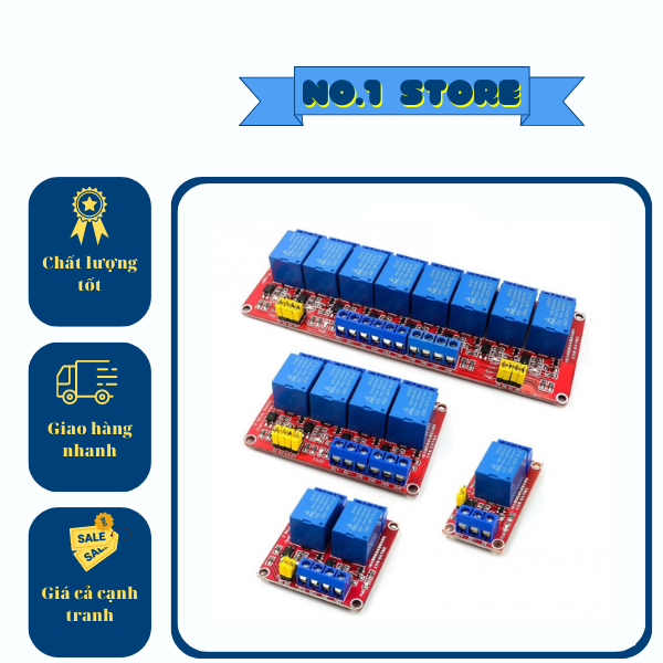 Module relay 1/2/4 kênh 5v có opto cách ly