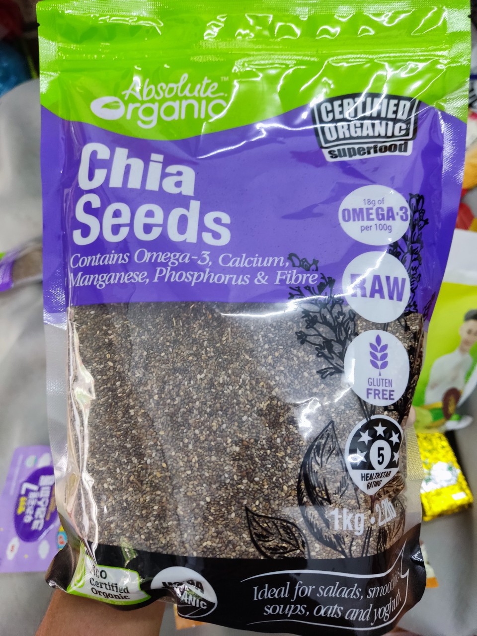 Hạt chia seeds organic úc - 250g