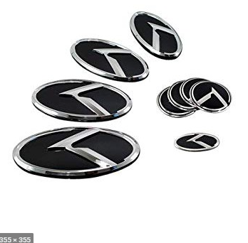 Bộ logo Kia chữ K 7 chi tiết cho KIA & HYUNDAI