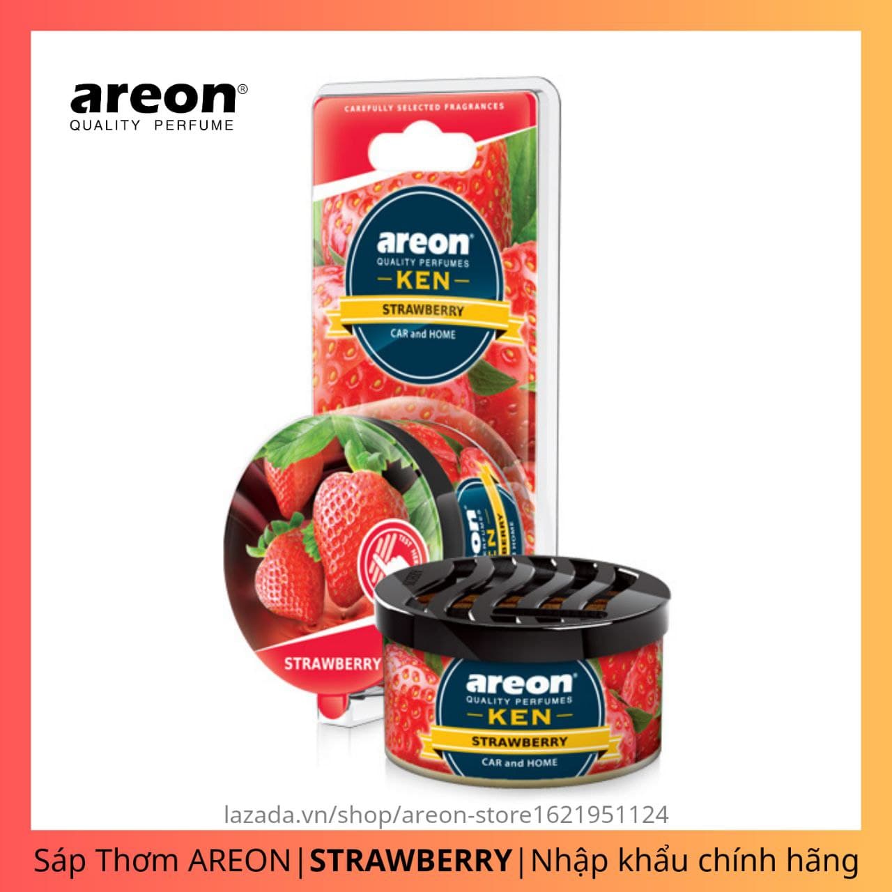 Pomades perfume automotive areon strawberry flavor imported genuine