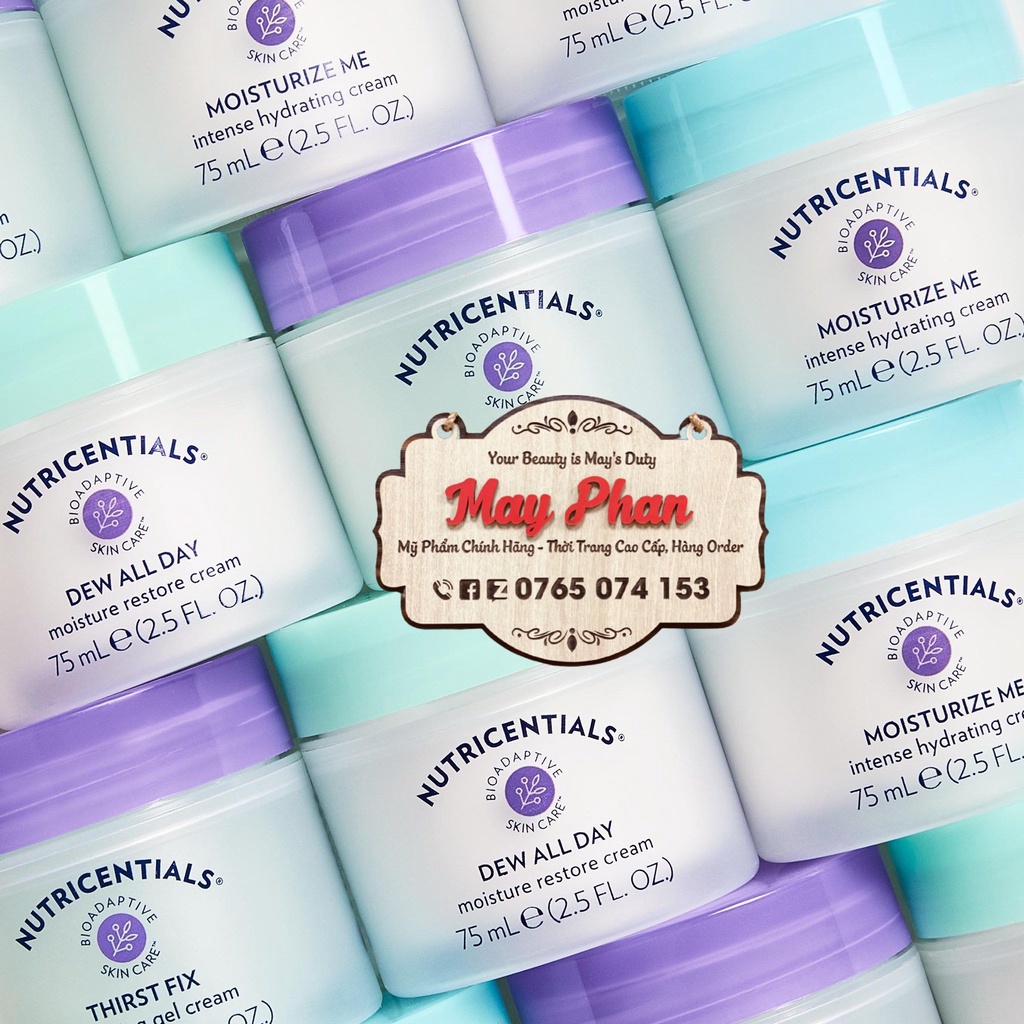 Kem đêm Dew All Day Moisture Restore Thirst Fix Hydrating g.el Nutricentials Dưỡng Trắng Da Ban Đêm Nuskin