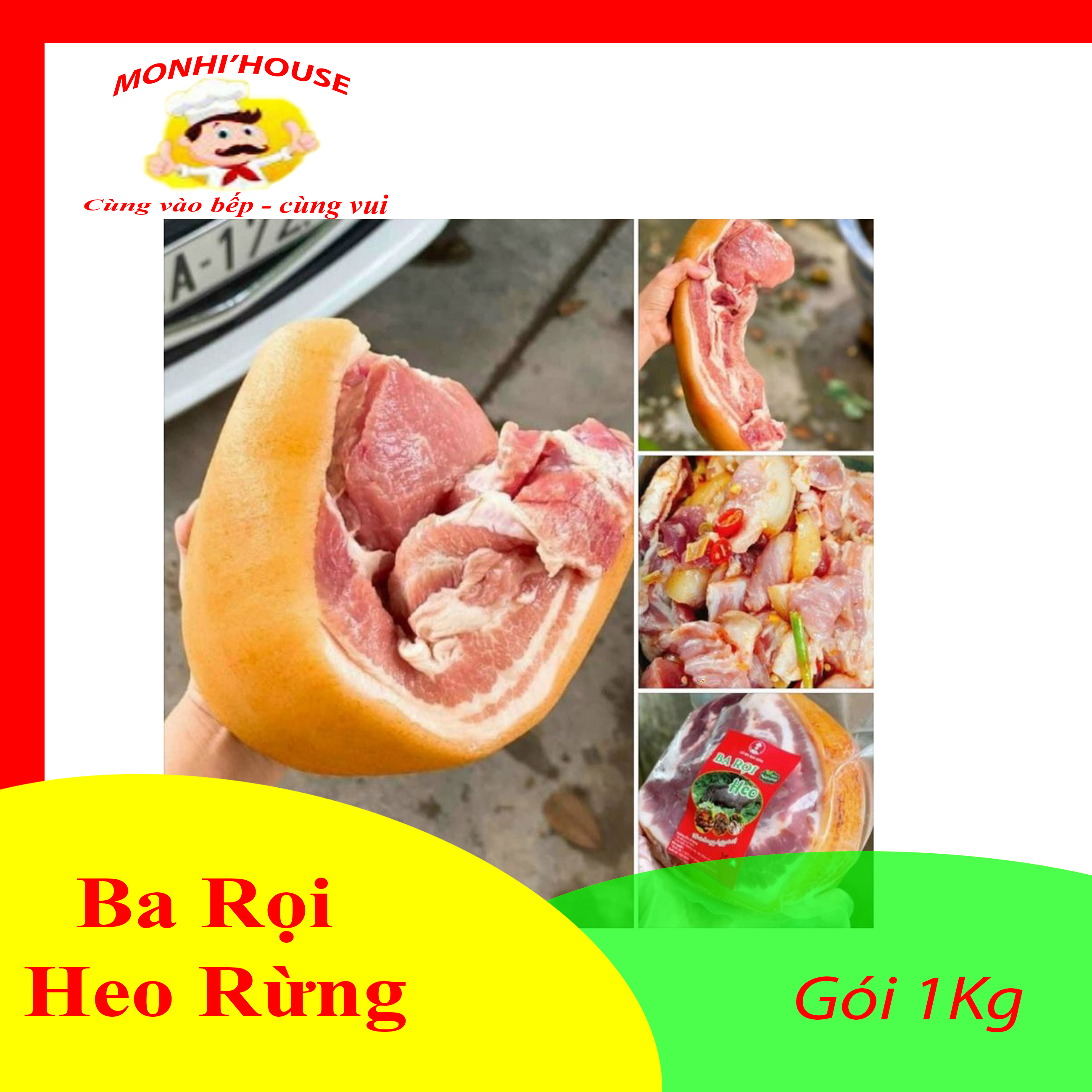 1kg heo rừng _ba rọi heo rừng