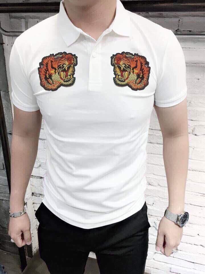 [HCM]ÁO THUN NAM IN THÊU HÌNH CON HỔ SIÊU ĐẸP