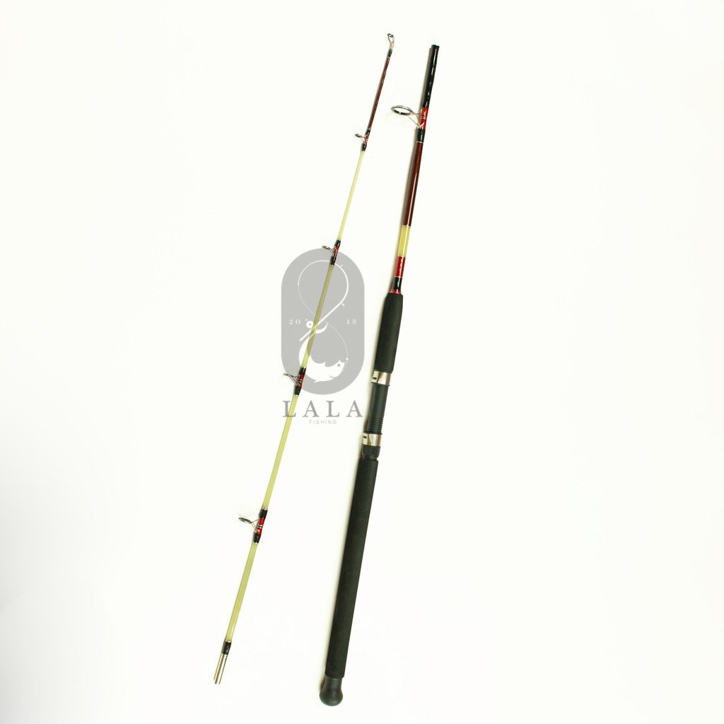 Cần đặc câu cá máy đứng màu sữa trong 2 khúc 1m8/ 2m1/2m4