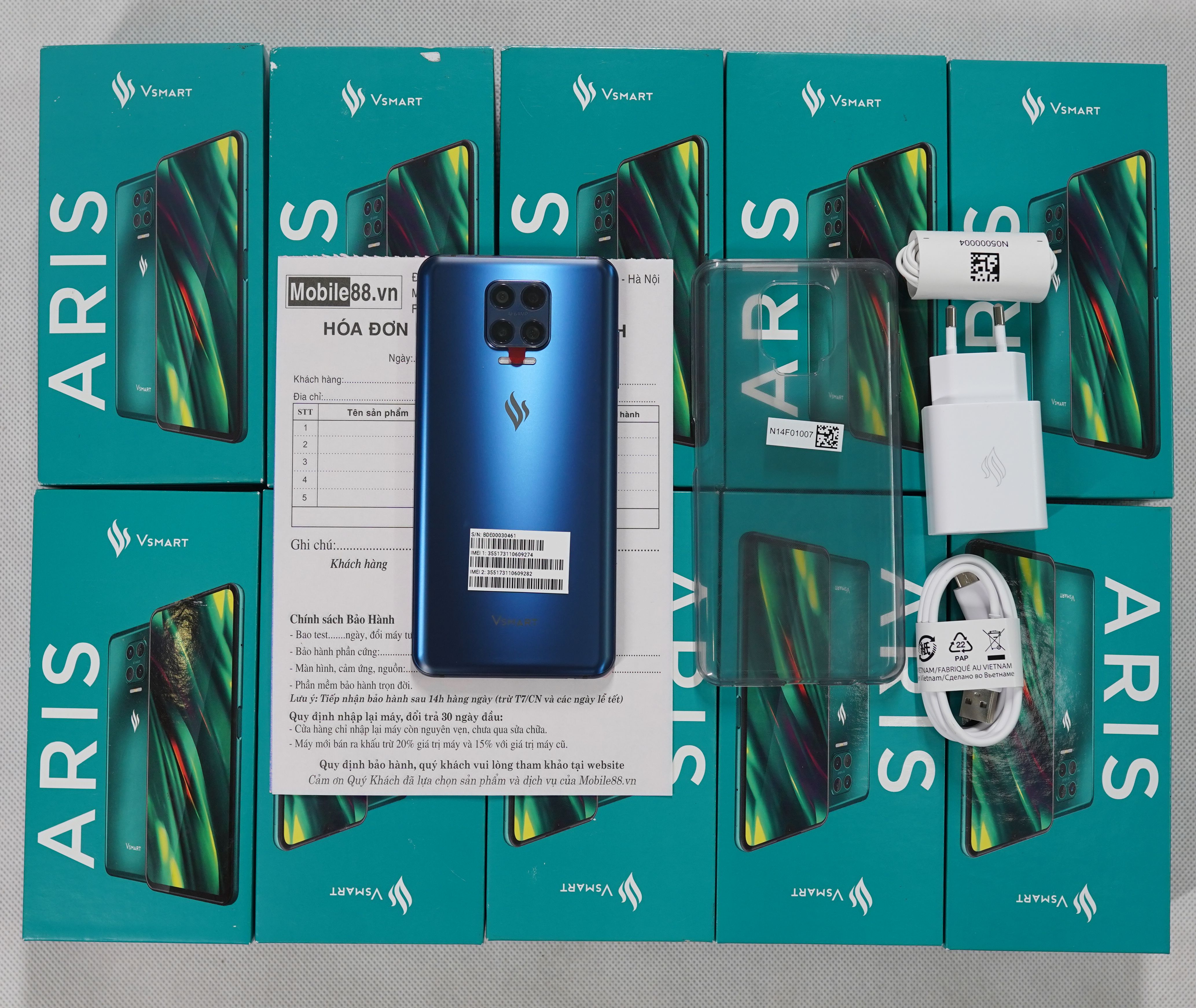 Vsmart aris tân trang - fullbox like new đẹp 99% bh 23-06-2022