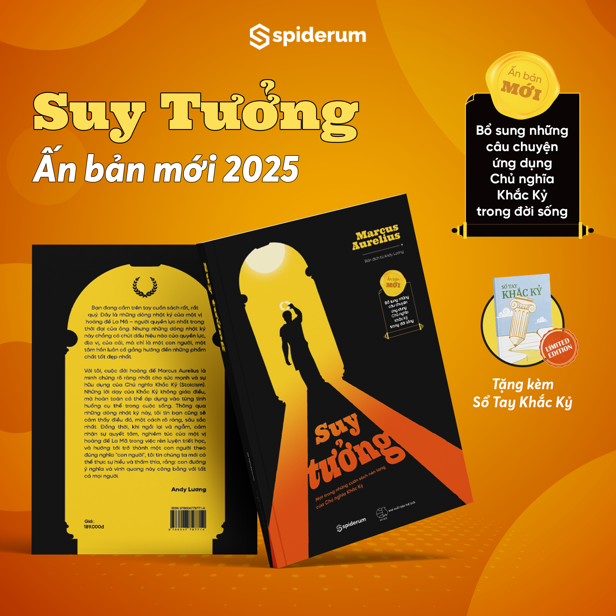 Sách Suy Tưởng (Bản dịch từ Andy Lương) - Cuốn Sách Nền Tảng Về Chủ Nghĩa Khắc Kỷ - tác giả Marcus A