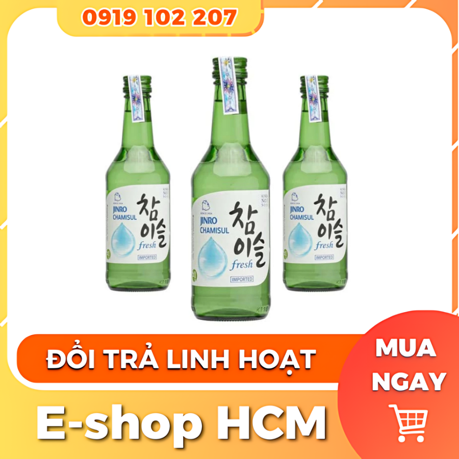 Rượu Jinro Soju Fresh Hàn Quốc Chai 360ml (16.5%)