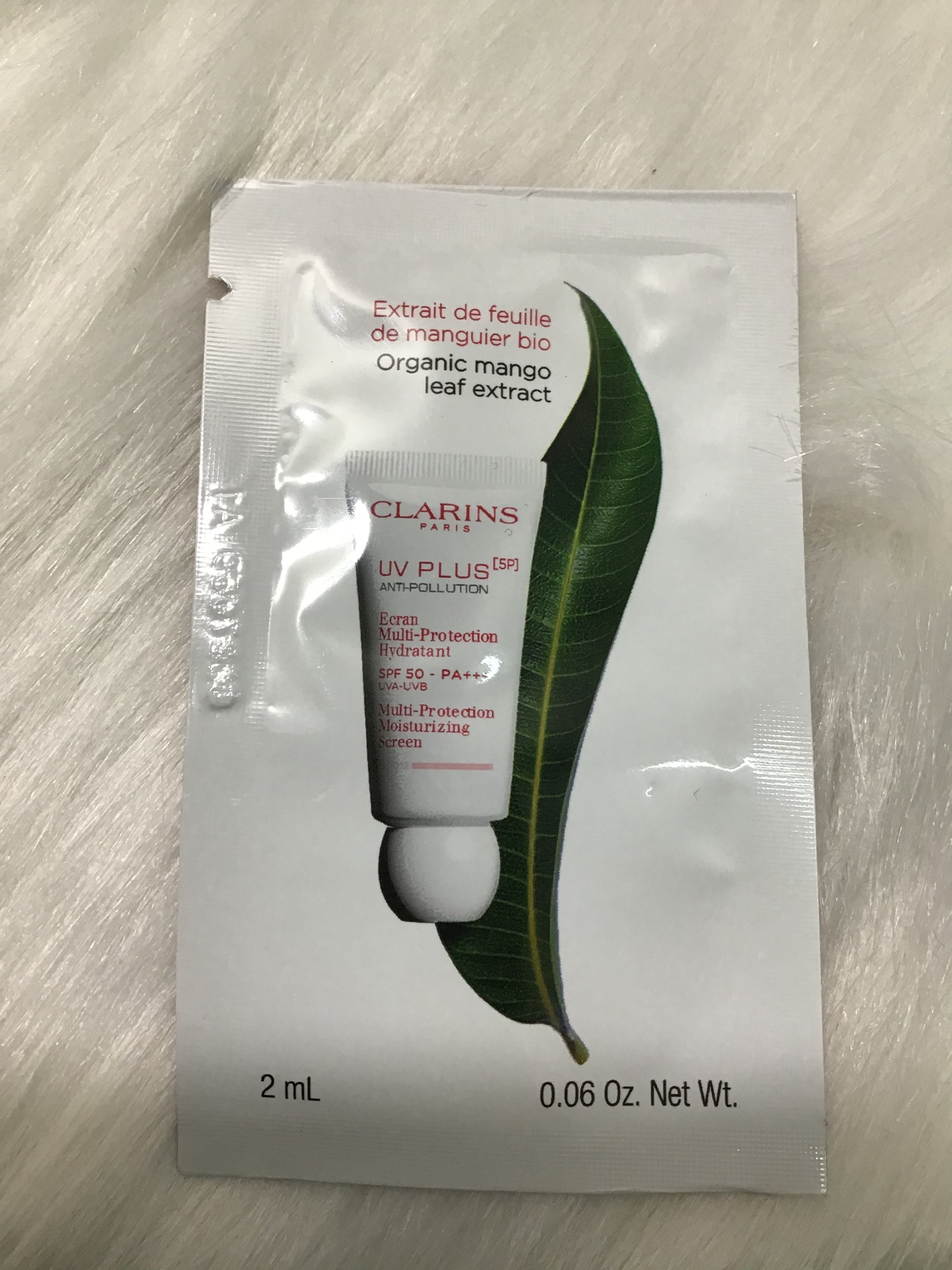 Sample kem chống nắng Clarins 2ml hồng