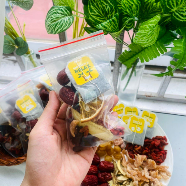 Combo nguyên liệu trà lipton xí mụi cam thảo - 5 ly