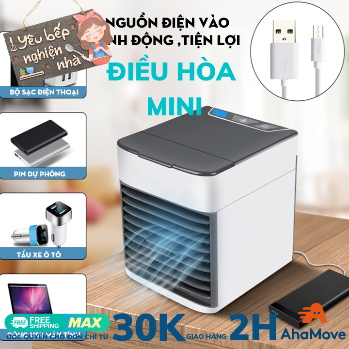 Máy điều hoà mini arctic air , công suất 10w, dung tích bình chứa 750ml - quạt điều hòa mini làm mát nhanh,quạt điều hòa,quạt mini,máy quạt,máy điều hòa,máy điều hòa nhỏ để bàn,máy lạnh,máy điều hòa mini