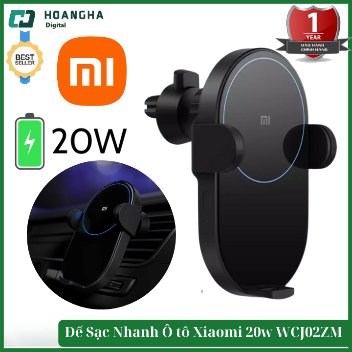 Đế sạc nhanh không dây kiêm giá đỡ điện thoại ô tô xiaomi 20w/30w wcj02zm. kẹp cảm biến điện chắc chắn. chính hãng bh 12 tháng, đế sạc không dây, đế sạc không dây, giá đỡ oto, đế sạc oto