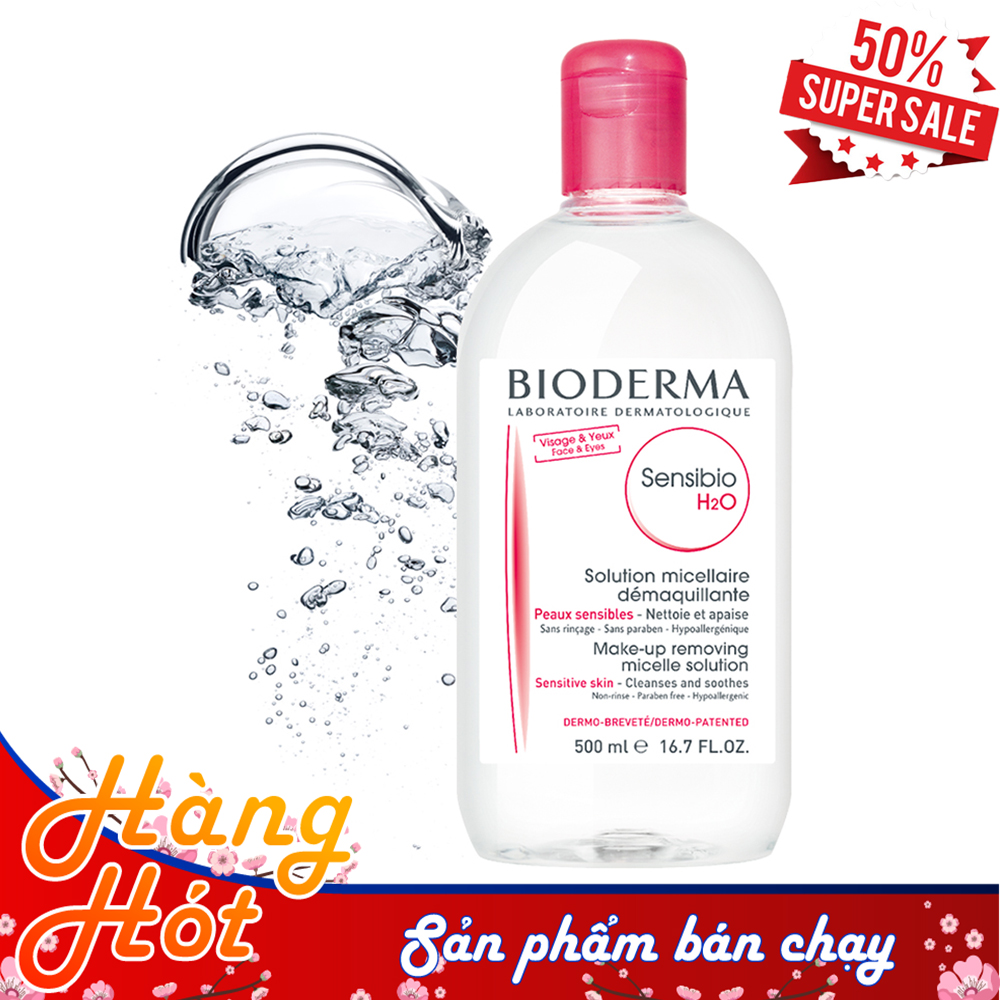 [SẢN PHẨM BÁN CHẠY] Nước Tẩy Trang Da Khô Đảm Bảo Chất Lượng Bán Chạy 500ml - Loại bỏ mọi bụi bẩn, lớp makeup trên khuôn mặt, Mang lại cảm giác tươi mới tức thì