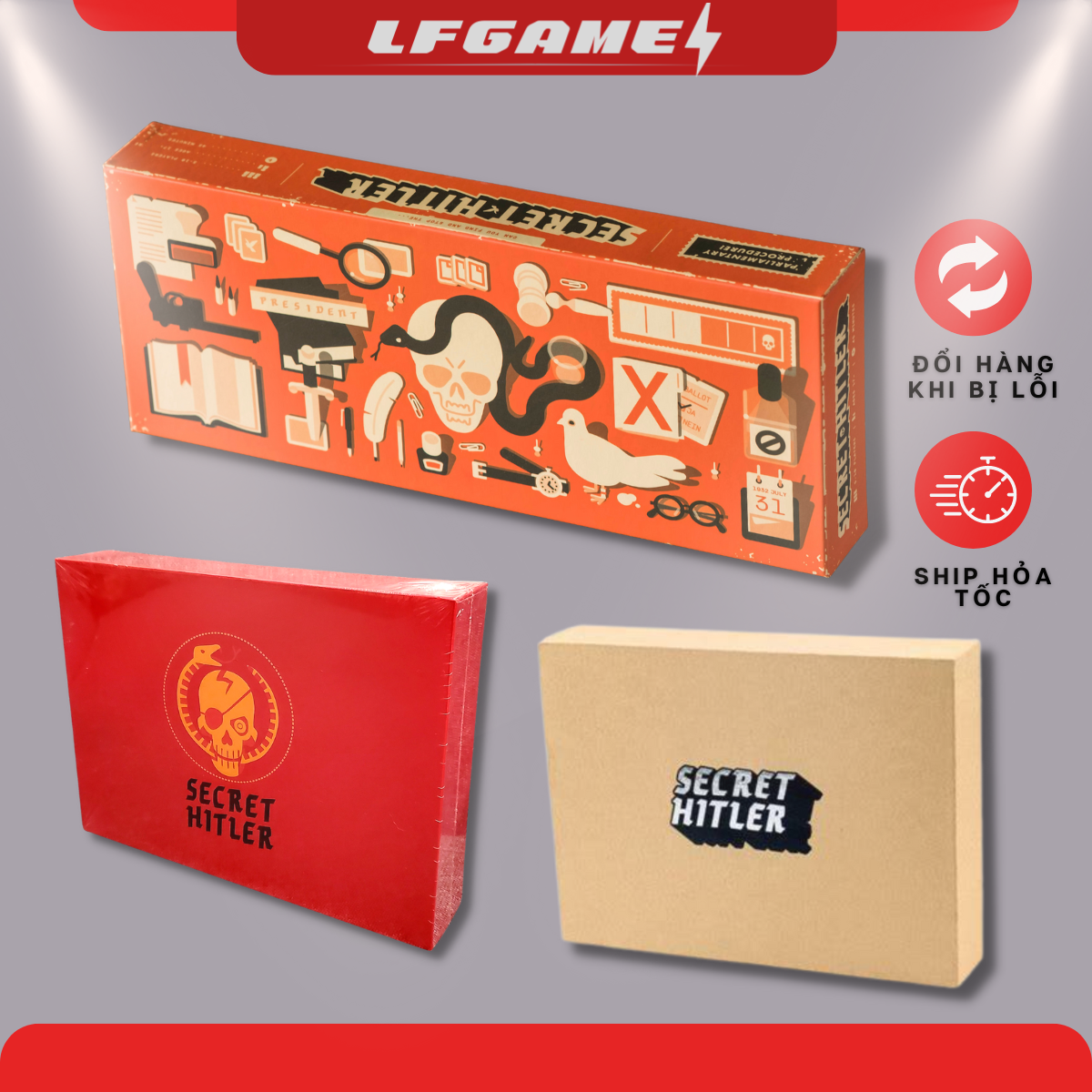 Trò chơi thẻ bài Boardgame Secret Hitler Trò Chơi Truy Tìm Hitler Game chiến thuật