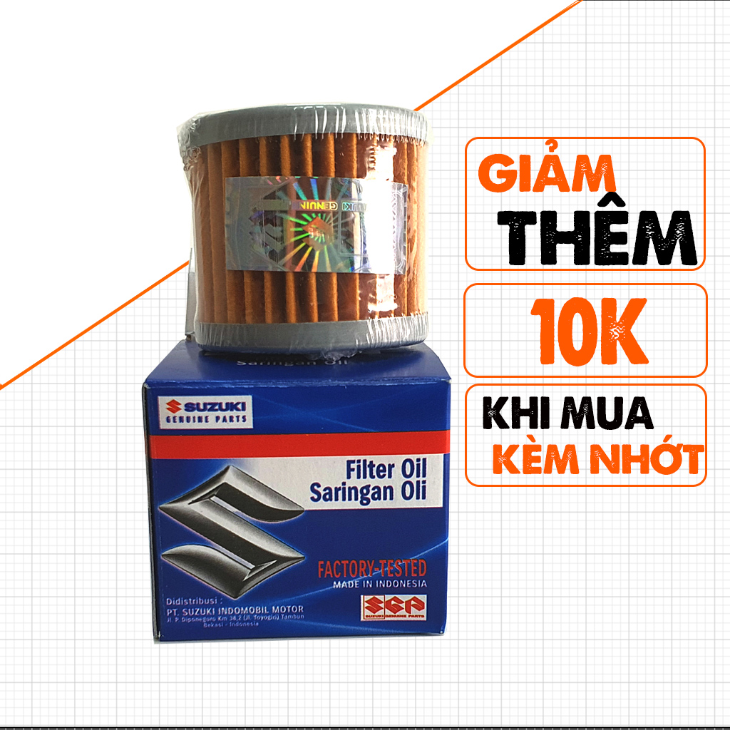 Lọc Nhớt SUZUKI Indonesia Loại Lớn, Lọc Dùng Cho Xe RAIDER, SATRIA, GN125, GZ125HS, GZ150A, EN150A, GSX S150, GSX R150, GD 110...