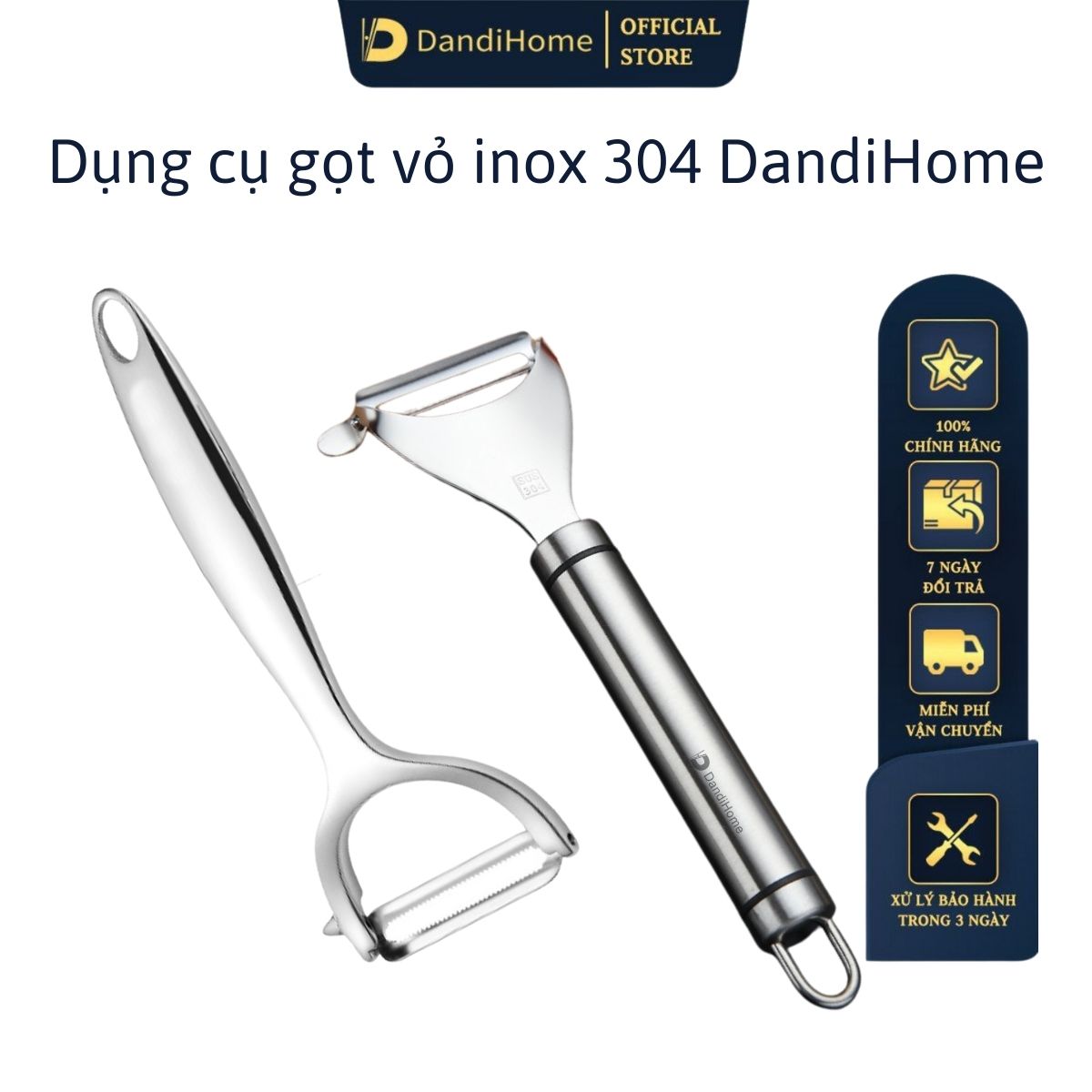 Dụng cụ gọt vỏ inox 304 DandiHome