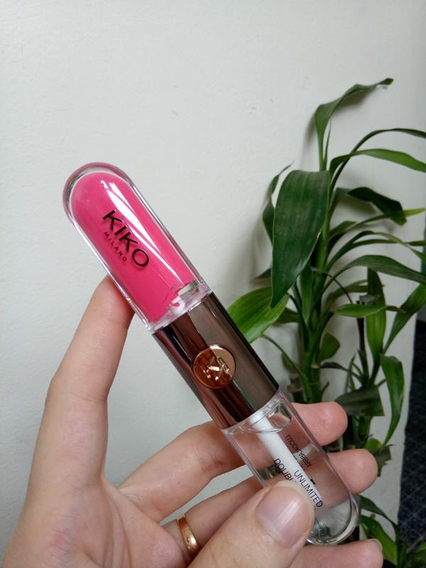 Son kem lì Kiko unlimited double touch 116 hot pink