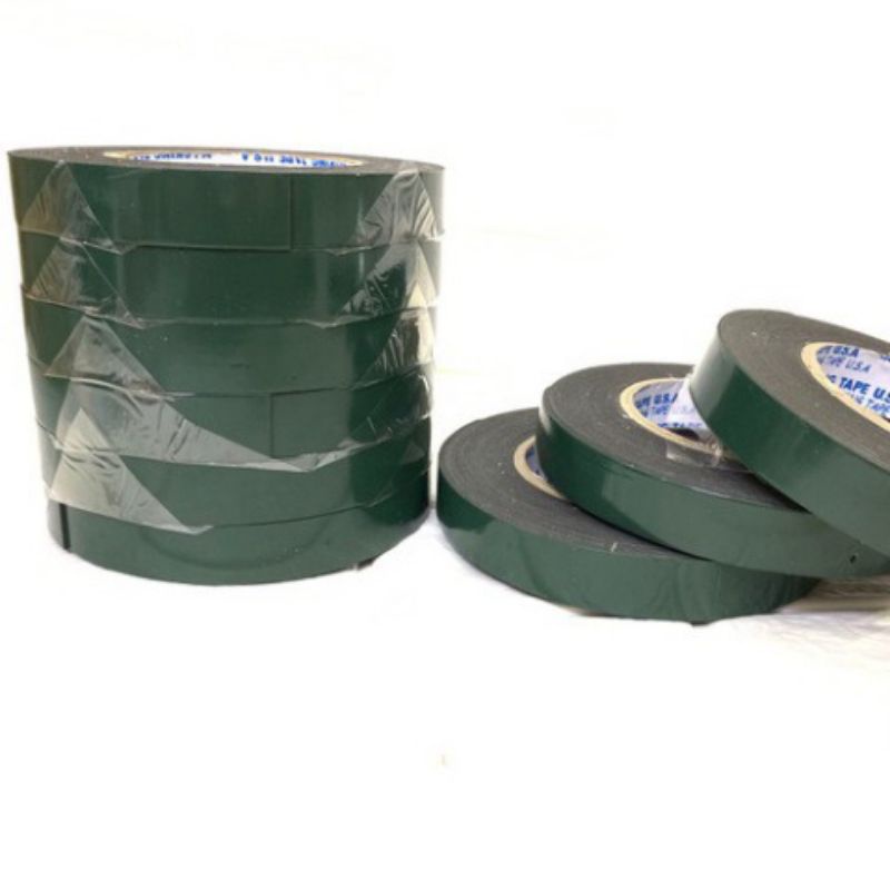 Băng dính xốp xanh dán 2 mặt đàn hồi