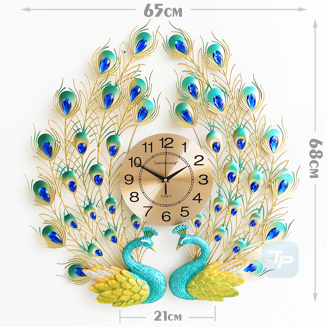 Đồng hồ treo tường đôi chim công 31