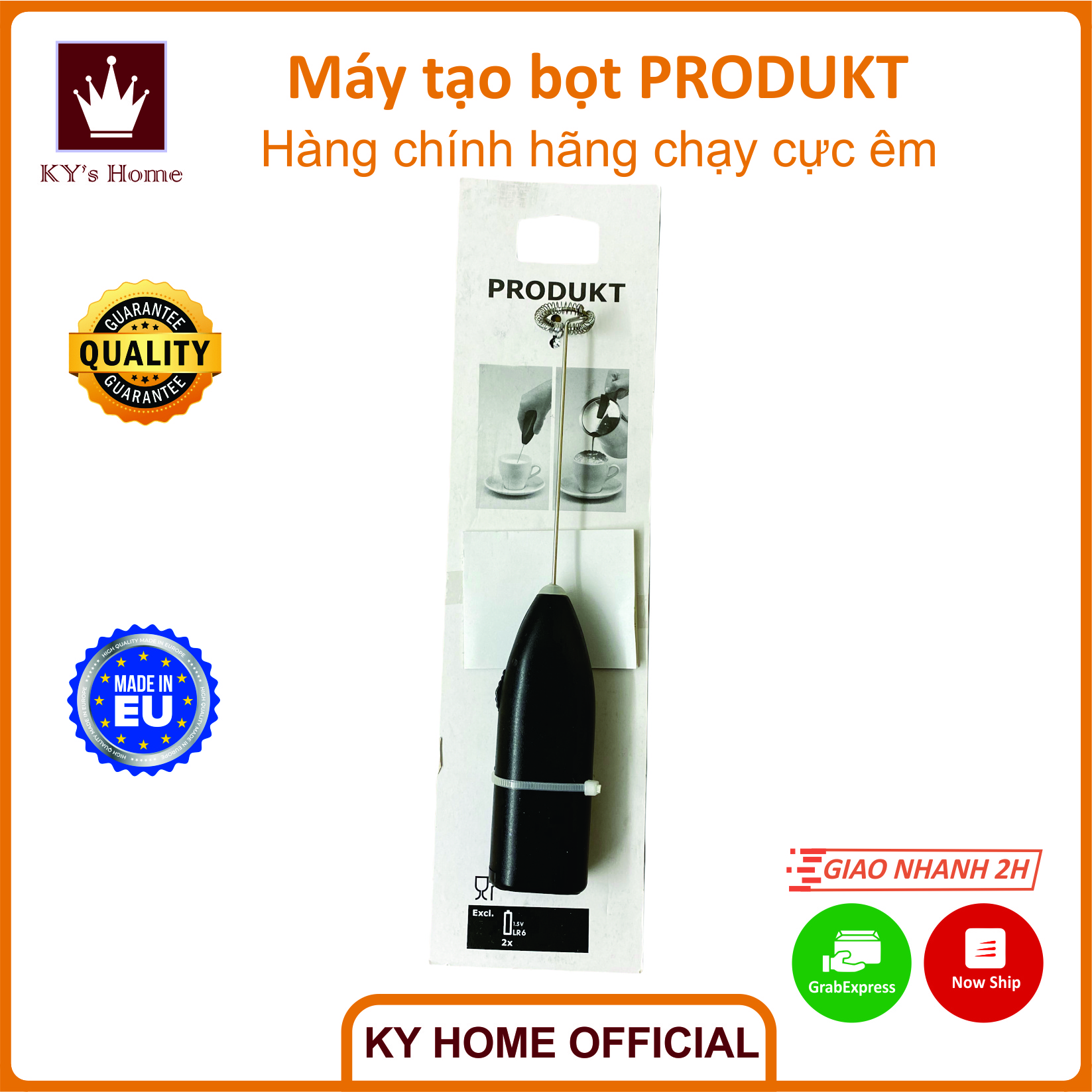 Máy đánh tạo bọt cafe Ikea produkt 20 cm Chính Hãng Thụy Điển