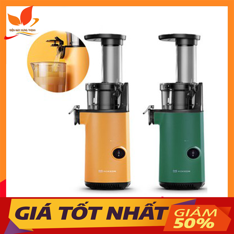 [BẢO HÀNH 12 THÁNG] Máy ép chậm trái cây hoa quả Mokkom MK-SJ001 130W nhỏ gọn mạnh mẽ ép kiệt bã tháo lắp dễ dàng