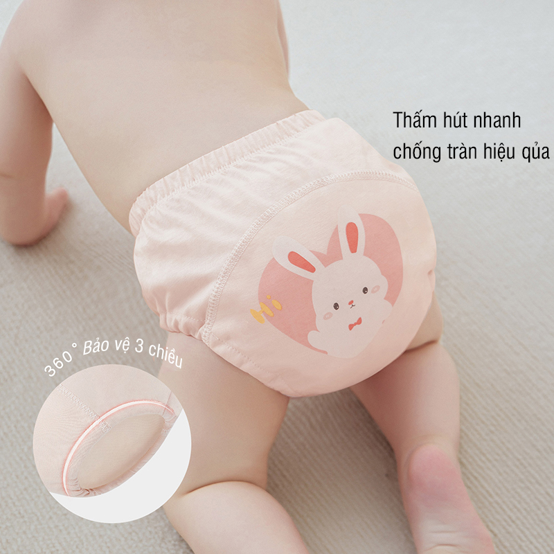 Quần bỏ bỉm 6 lớp cho bé tập bỏ bỉm chống hăm chống vòng kiềng