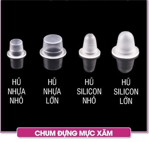 Chum đựng mực nhựa và dẻo đủ size