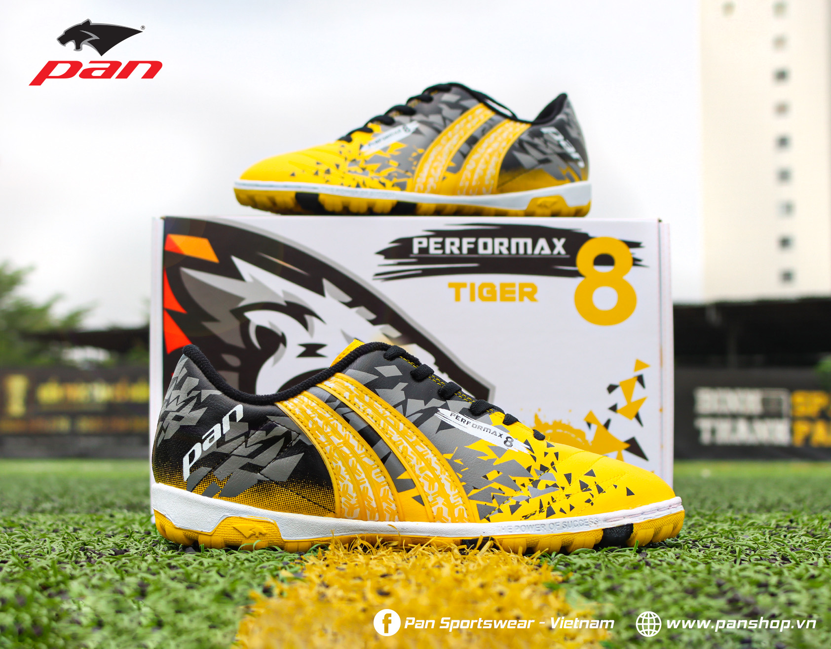Giày Đá Banh Pan Thái Lan Performax 8 mẫu 2023 sân cỏ nhân tạo TF