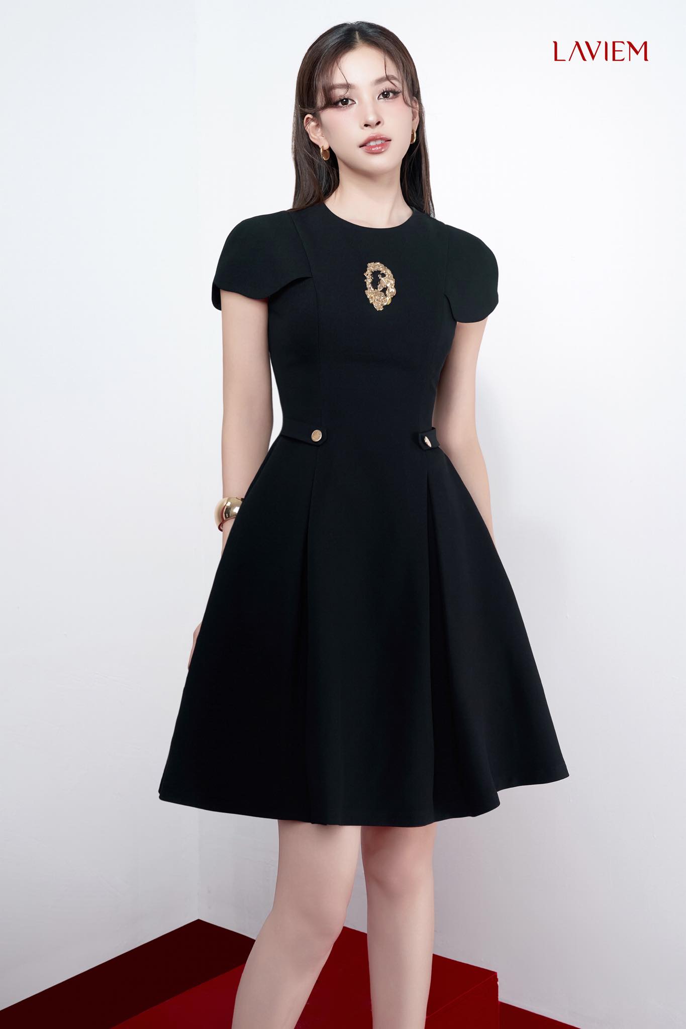 LAVIEM - Váy thiết kế màu đen đính charm - Black Jackie Dress