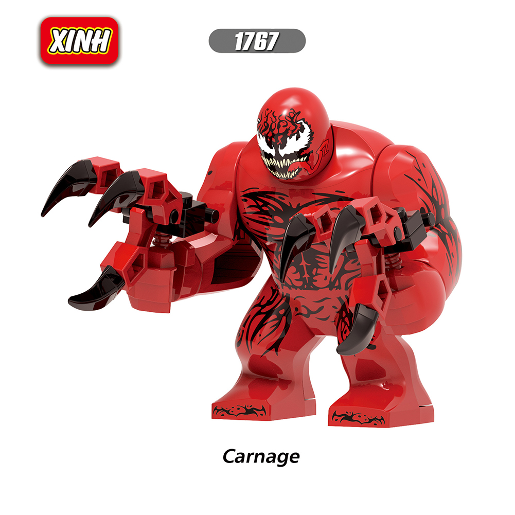Khối xây dựng mô hình nhỏ venom carnage dòng siêu anh hùng đồ chơi khối xây dựng hạt nhỏ