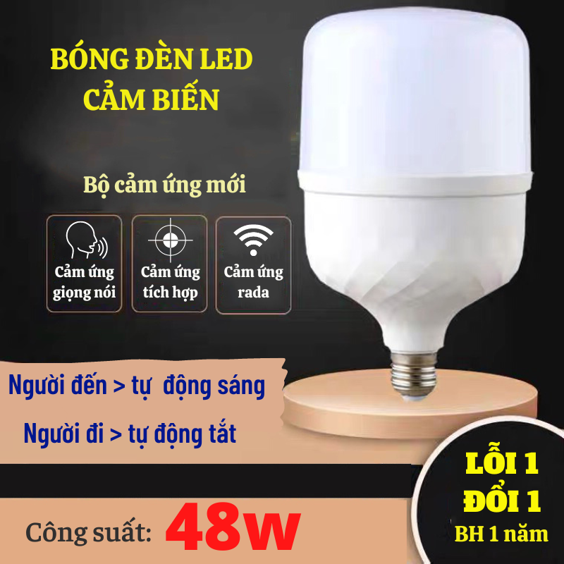 Bóng Đèn Tích Điện Bóng Đèn Led Cảm Biến Chuyển Động Thông Minh Cảm Ứng Tự Động Sáng BÁCH HÓA DAIKI