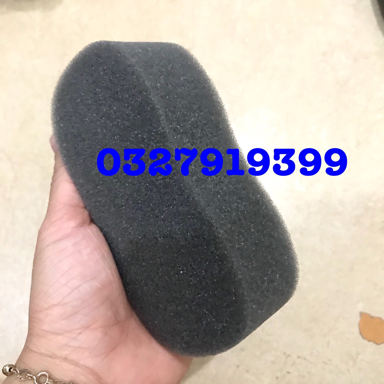 Mút - xốp phủi tóc ms03