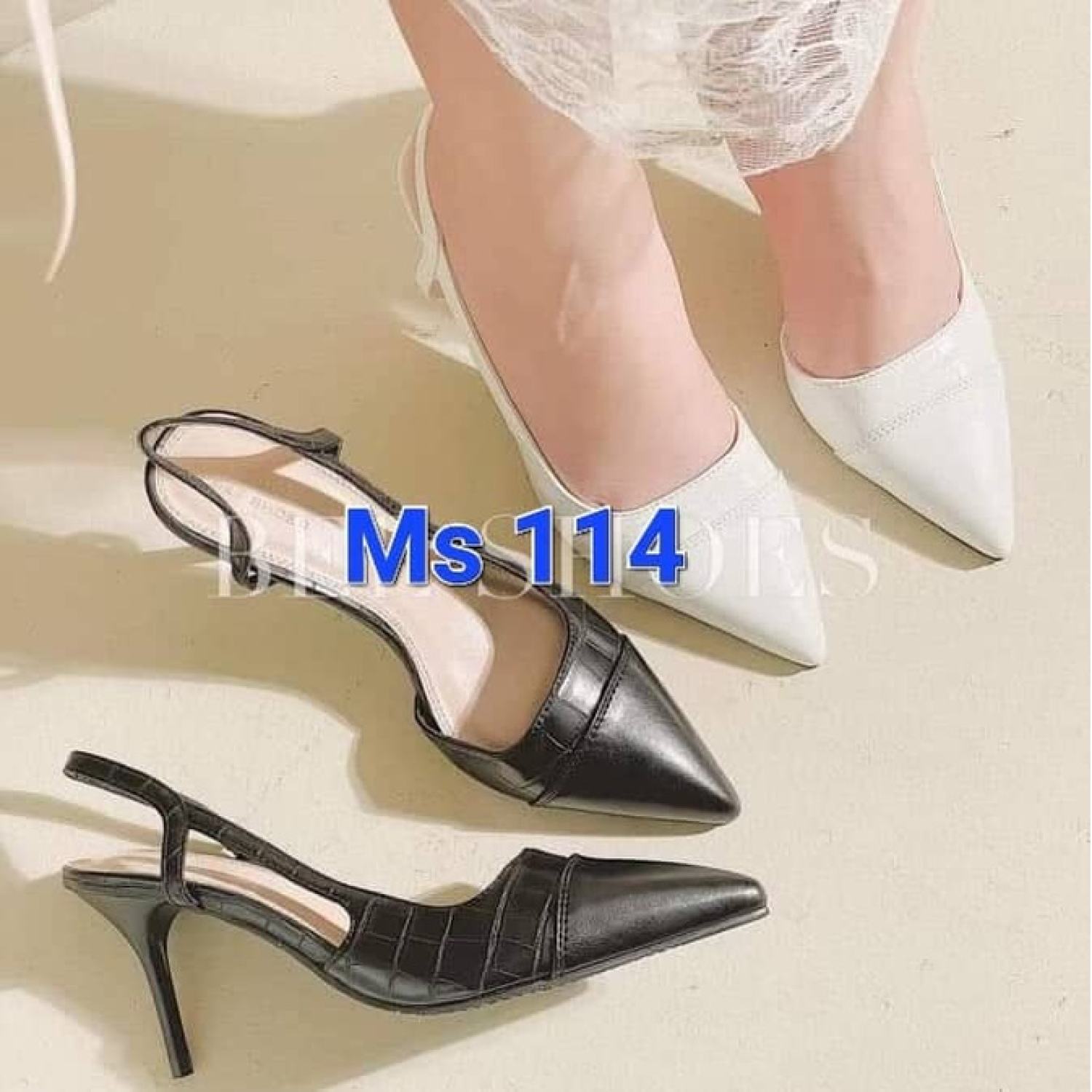 Giày sục bít mũi cao gót 7 phân siêu đẹp - ms 114