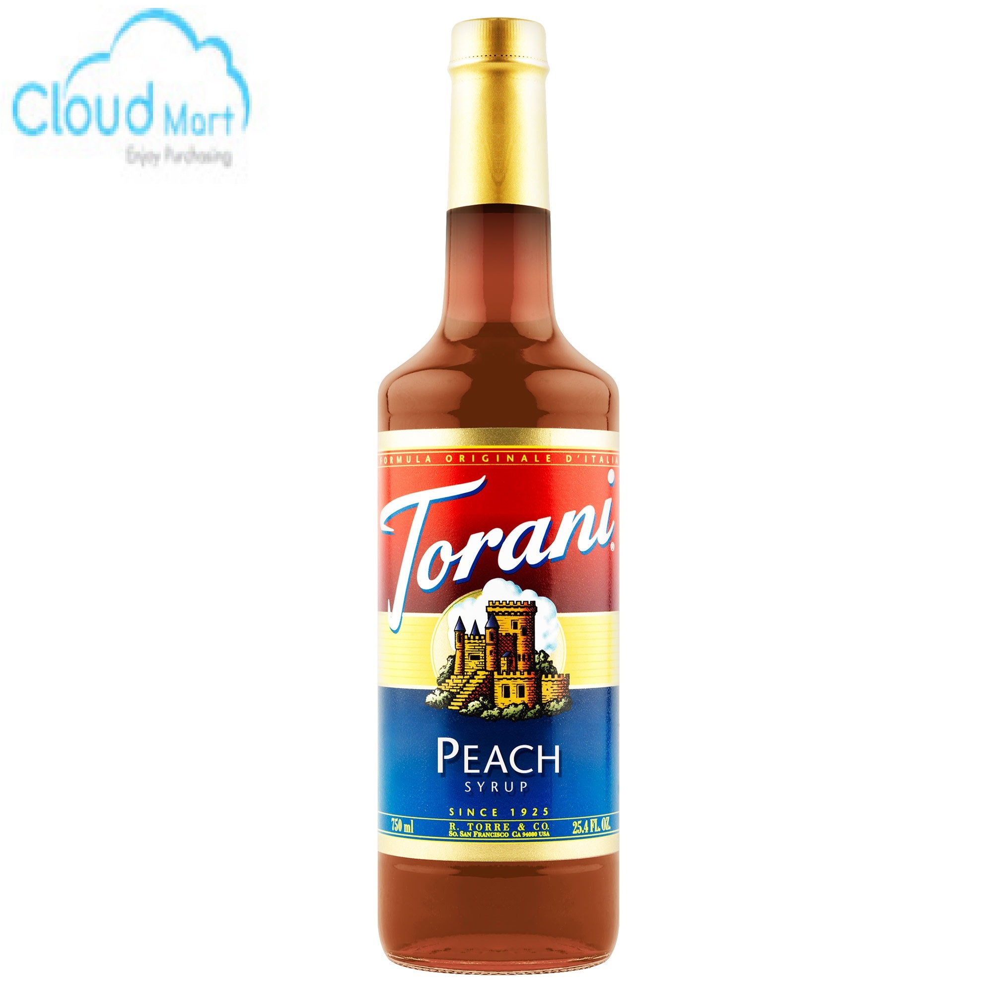 Syrup Torani Peach  Đào 750ml -Nguyên liệu pha chế CloudMart
