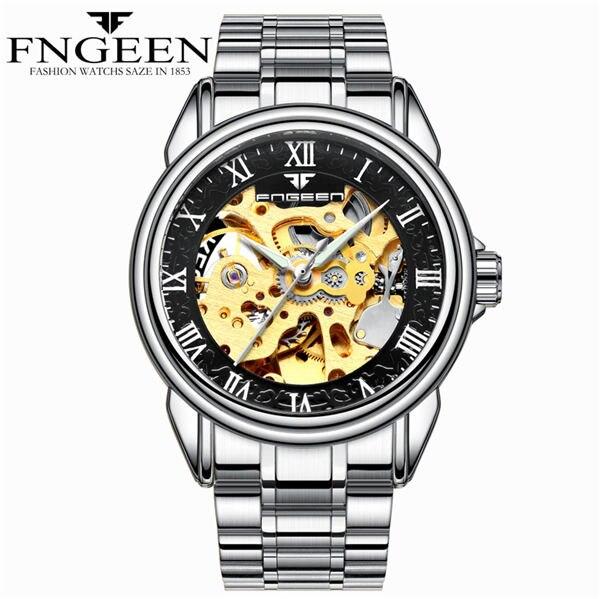 Đồng hồ nam fngeen cơ automatic lộ máy nghệ thuật