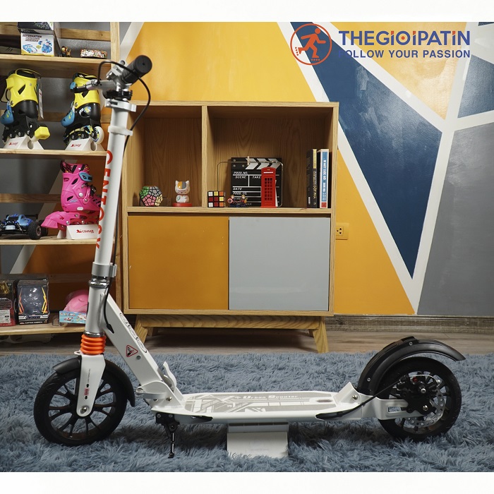 [HCM]Xe Scooter A5D người lớn + có thể tăng chiều cao + lò xo giảm xóc + gập gọn
