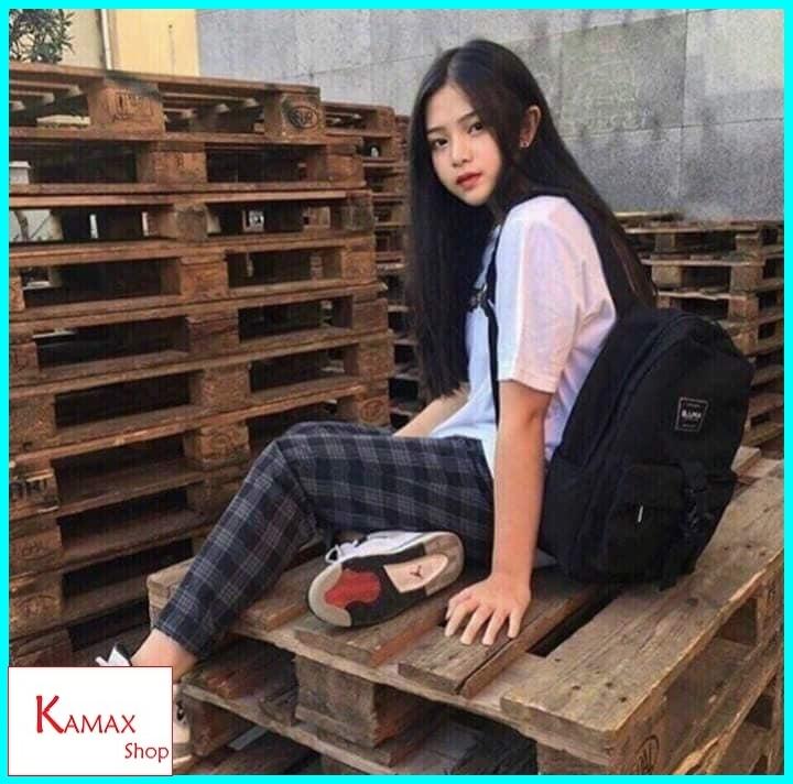 Quần caro Quần kẻ caro Quần quần hè Plaid pants